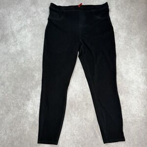 Spanx Ankle Leggings Jeans 1X/1TG (34x25.5) Black Skinny Stretch Pull On 20018P